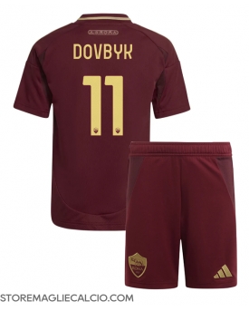 AS Roma Artem Dovbyk #11 Maglia Gara Casa Repliche 2024-25 Bambino